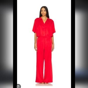 NWT Lunya Silk Top In Carmine Red